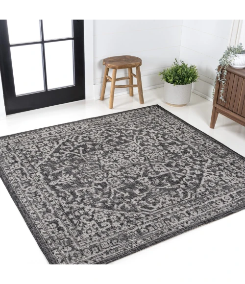 Jonathan Y SANTA MONICA Black SMB104C 6ft.7in. Square Rug