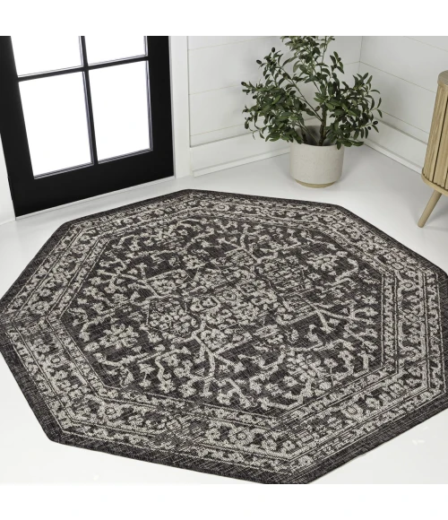 Jonathan Y SANTA MONICA Black SMB104C 5ft.-3in. Octagon Rug