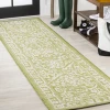 Jonathany Santa Monica SMB104D Green/Cream Area Rug 2 ft. 2 in. X 10 ft. Runner
