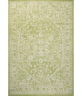 Malta Bohemian Medallion Textured Weave Green/Cream 9 ft. x 12 ft. Indoor/Outdoor Area Rug