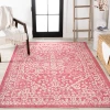 Jonathany Santa Monica SMB104E Fuchsia/Light Gray Area Rug 7 ft. 9 in. X 10 ft. Rectangle
