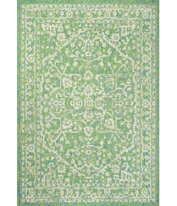 Jonathany Santa Monica SMB104F Cream/Green Area Rug 7 ft. 9 in. X 10 ft. Rectangle