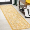 Jonathany Santa Monica SMB104G Yellow/Cream Area Rug 2 ft. 2 in. X 10 ft. Runner