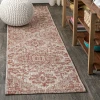 Jonathany Santa Monica SMB105A Red/Taupe Area Rug 2 ft. 2 in. X 10 ft. Runner