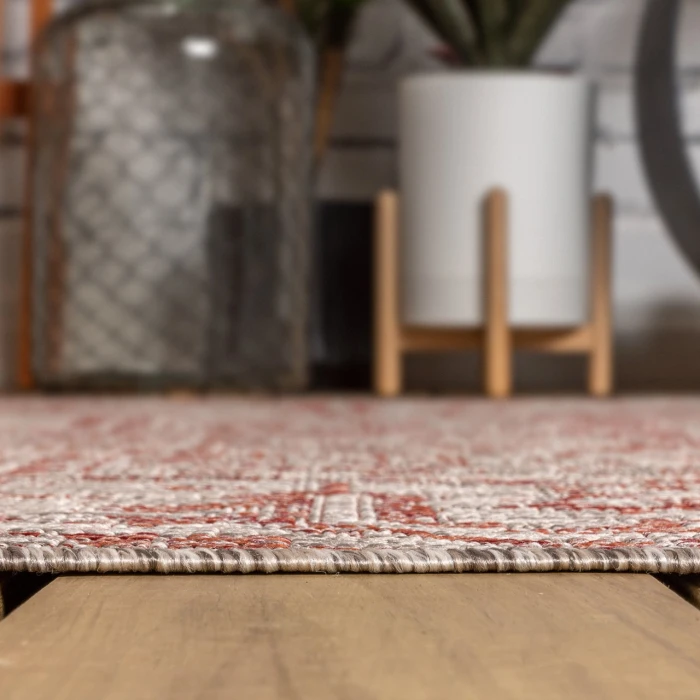 Jonathan Y SANTA MONICA Red SMB105A 5ft.-3in. Octagon Rug