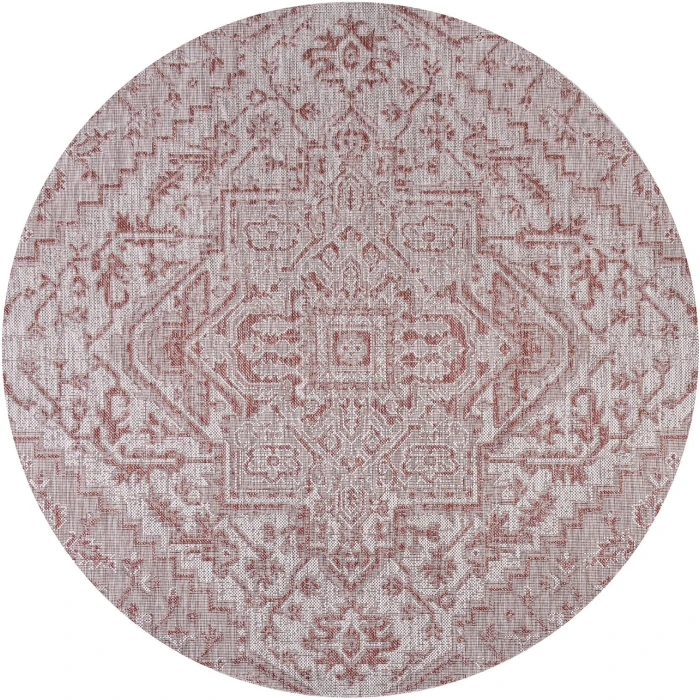 Jonathan Y SANTA MONICA Red SMB105A 3ft.-11in. Round Rug
