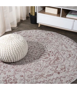Jonathan Y SANTA MONICA Red SMB105A 6ft.7in. Round Rug