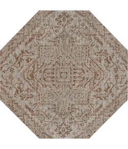 Jonathan Y SANTA MONICA Red SMB105A 5ft.-3in. Octagon Rug