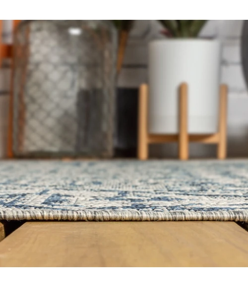 Jonathan Y SANTA MONICA Blue SMB105B 3ft.-1in. Square Rug