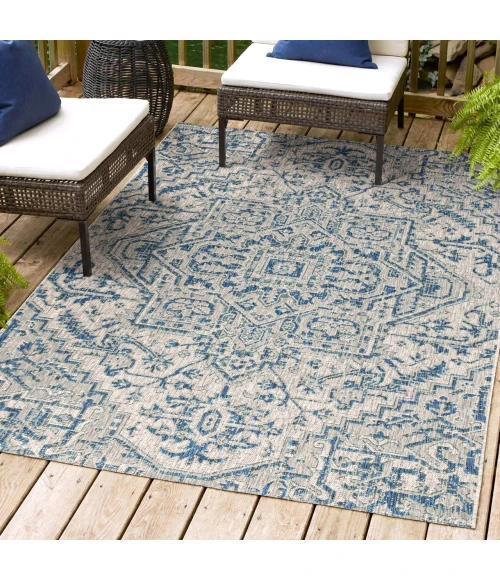 Jonathan Y SANTA MONICA Blue SMB105B 10ft. X 14ft. Rect. Rug
