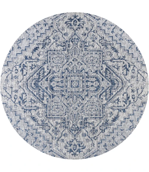 Jonathan Y SANTA MONICA Blue SMB105B 3ft.-11in. Round Rug