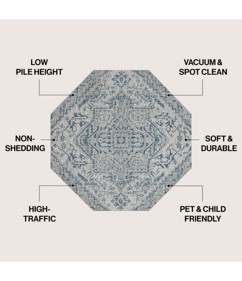 Jonathan Y SANTA MONICA Green SMB105C 7ft.-9in. Octagon Rug