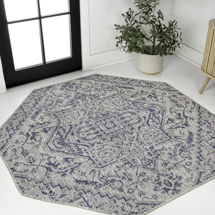 Jonathan Y SANTA MONICA Green SMB105C 7ft.-9in. Octagon Rug