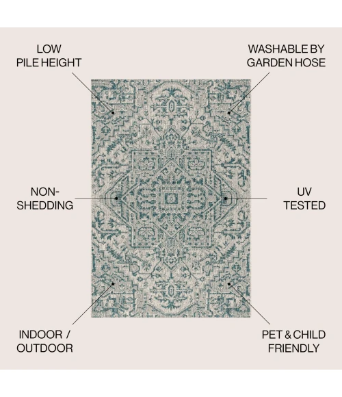 Jonathan Y SANTA MONICA Green SMB105C 10ft. X 14ft. Rect. Rug