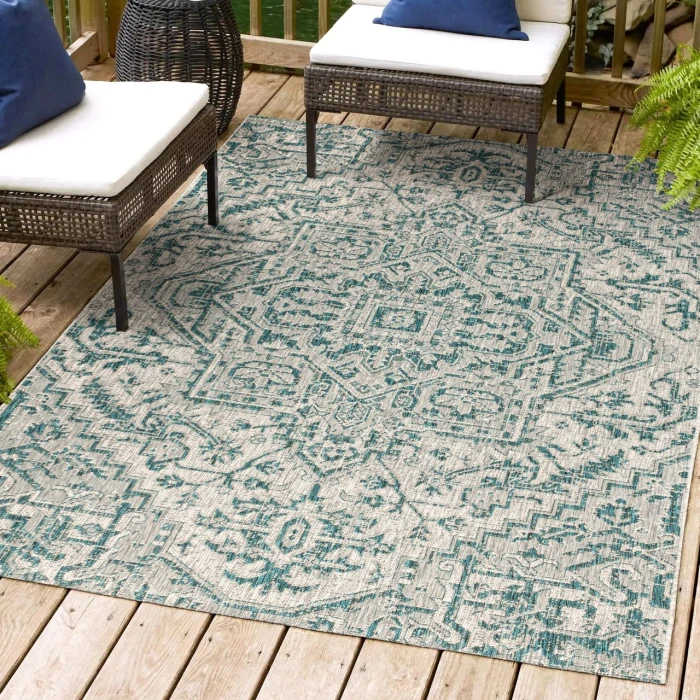 Jonathan Y SANTA MONICA Green SMB105C 10ft. X 14ft. Rect. Rug