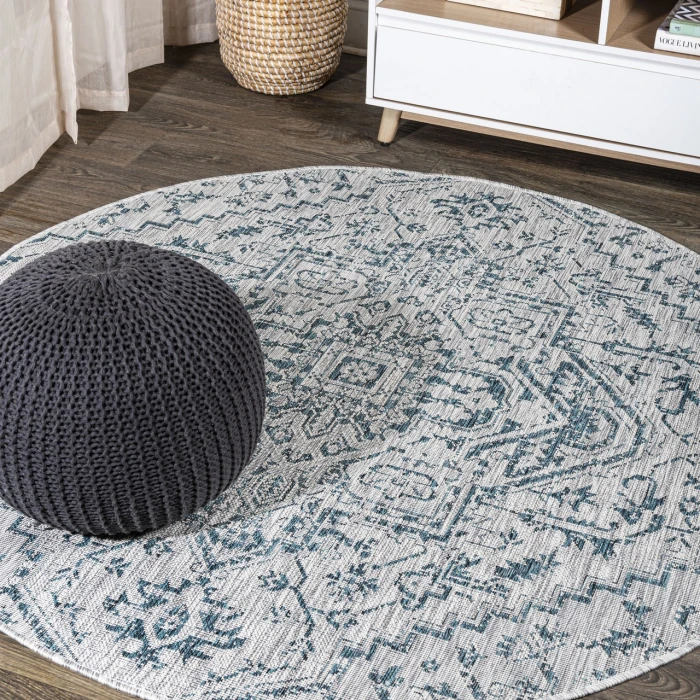 Jonathan Y SANTA MONICA Green SMB105C 7ft.-9in. Round Rug