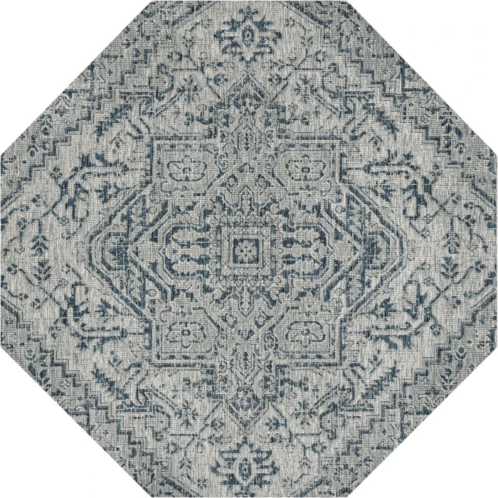 Jonathan Y SANTA MONICA Black SMB105D 7ft.-9in. Octagon Rug