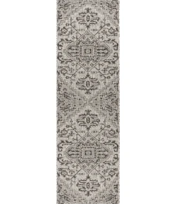 Jonathany Santa Monica SMB105D Black/Gray Area Rug 2 ft. 2 in. X 8 ft. Runner