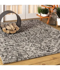 Jonathany Santa Monica SMB105D Black/Gray Area Rug 3 ft. 1 in. X 5 ft. Rectangle