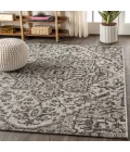 Estrella Bohemian Medallion Textured Weave Black/Gray 3 ft. x 5 ft. Indoor/Outdoor Area Rug