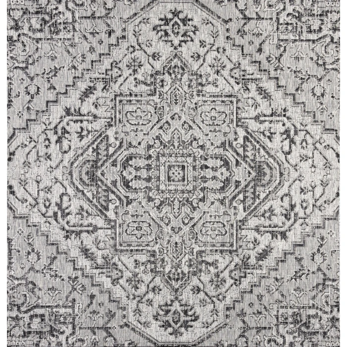 Jonathan Y SANTA MONICA Black SMB105D 3ft.-11in. Square Rug