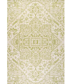 Jonathany Santa Monica SMB105E Cream/Green Area Rug 3 ft. 11 in. X 6 ft. Rectangle