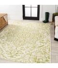 Estrella Bohemian Medallion Textured Weave Cream/Green 4 ft. x 6 ft. Indoor/Outdoor Area Rug