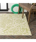 Estrella Bohemian Medallion Textured Weave Cream/Green 4 ft. x 6 ft. Indoor/Outdoor Area Rug