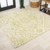 Jonathany Santa Monica SMB105E Cream/Green Area Rug 5 ft. 3 in. X 5 ft. 3 in. Square