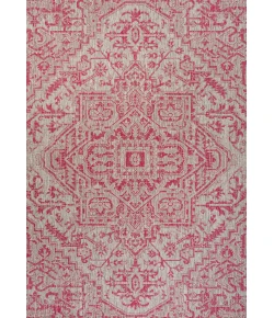 Jonathany Santa Monica SMB105F Light Gray/Fuchsia Area Rug 9 ft. X 12 ft. Rectangle