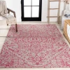 Jonathany Santa Monica SMB105F Light Gray/Fuchsia Area Rug 3 ft. 11 in. X 6 ft. Rectangle