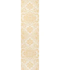 Estrella Bohemian Medallion Textured Weave Cream/Yellow 2 ft. x 10 ft. Indoor/Outdoor Runner Rug