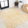 Jonathany Santa Monica SMB105H Cream/Yellow Area Rug 5 ft. 3 in. X 5 ft. 3 in. Square