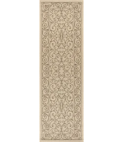 Jonathany Santa Monica SMB106A Beige/Brown Area Rug 2 ft. 2 in. X 10 ft. Runner