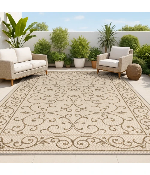Jonathan Y SANTA MONICA Beige SMB106A 10ft. X 14ft. Rect. Rug