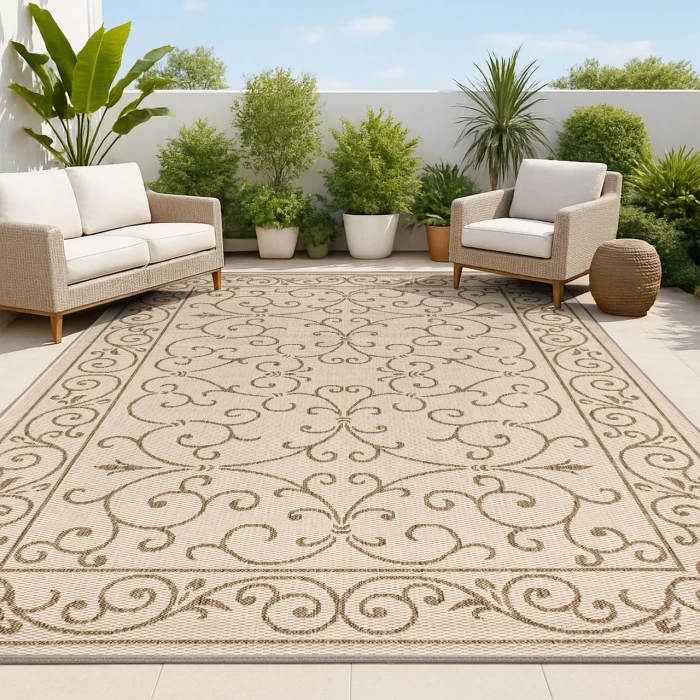 Jonathan Y SANTA MONICA Beige SMB106A 6ft. X 9ft. Rect. Rug
