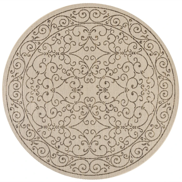 Jonathan Y SANTA MONICA Beige SMB106A 9ft. Round Rug