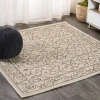 Jonathany Santa Monica SMB106A Beige/Brown Area Rug 5 ft. 3 in. X 5 ft. 3 in. Square