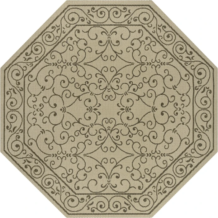 Jonathan Y SANTA MONICA Beige SMB106A 5ft.-3in. Octagon Rug