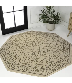 Jonathan Y SANTA MONICA Red SMB106B 7ft.-9in. Octagon Rug