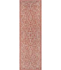 Jonathany Santa Monica SMB106B Red/Beige Area Rug 2 ft. 2 in. X 8 ft. Runner