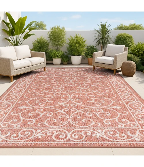 Jonathan Y SANTA MONICA Red SMB106B 10ft. X 14ft. Rect. Rug