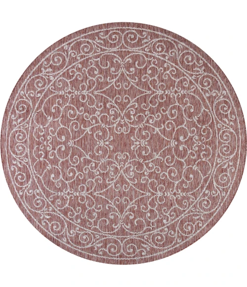 Jonathan Y SANTA MONICA Red SMB106B 9ft. Round Rug