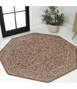 Jonathan Y SANTA MONICA Gray SMB106C 7ft.-9in. Octagon Rug