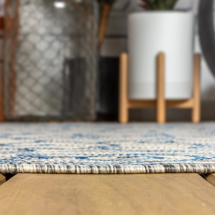 Jonathan Y SANTA MONICA Blue SMB106D 9ft. Square Rug