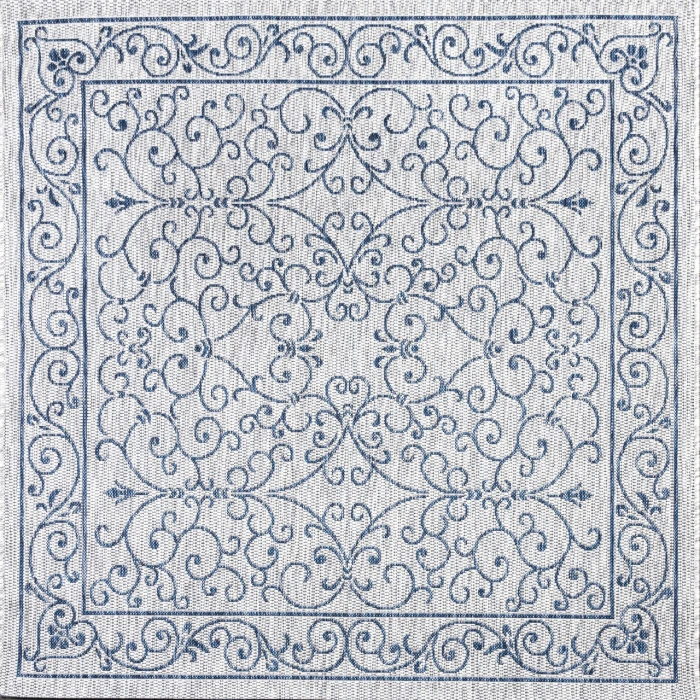 Jonathan Y SANTA MONICA Blue SMB106D 9ft. Square Rug