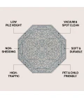 Jonathan Y SANTA MONICA Gray SMB106C 5ft.-3in. Octagon Rug