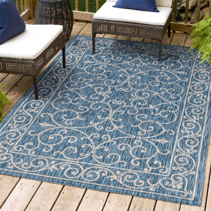 Jonathan Y SANTA MONICA Blue SMB106D 10ft. X 14ft. Rect. Rug