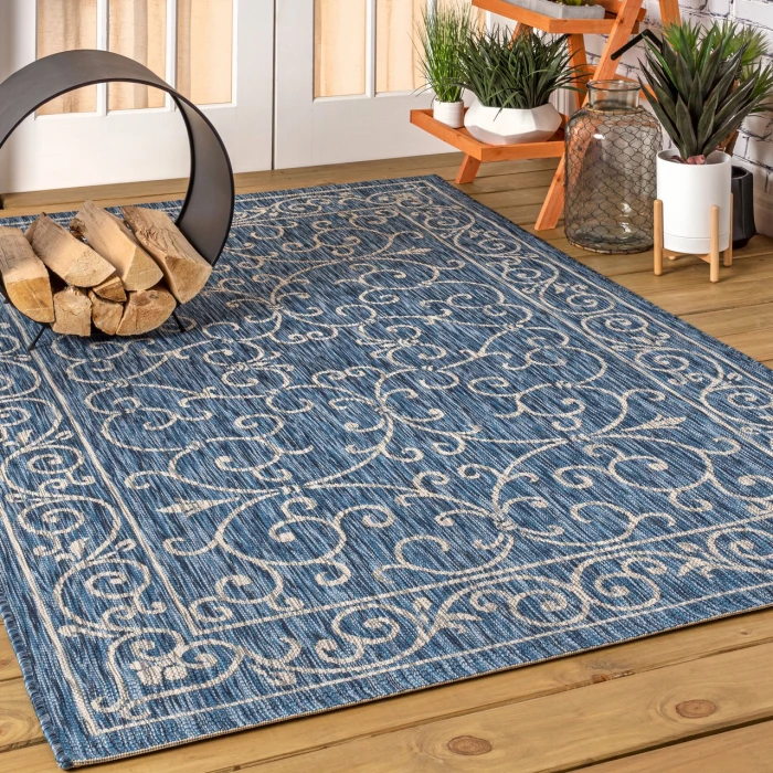 Jonathan Y SANTA MONICA Blue SMB106D 10ft. X 14ft. Rect. Rug
