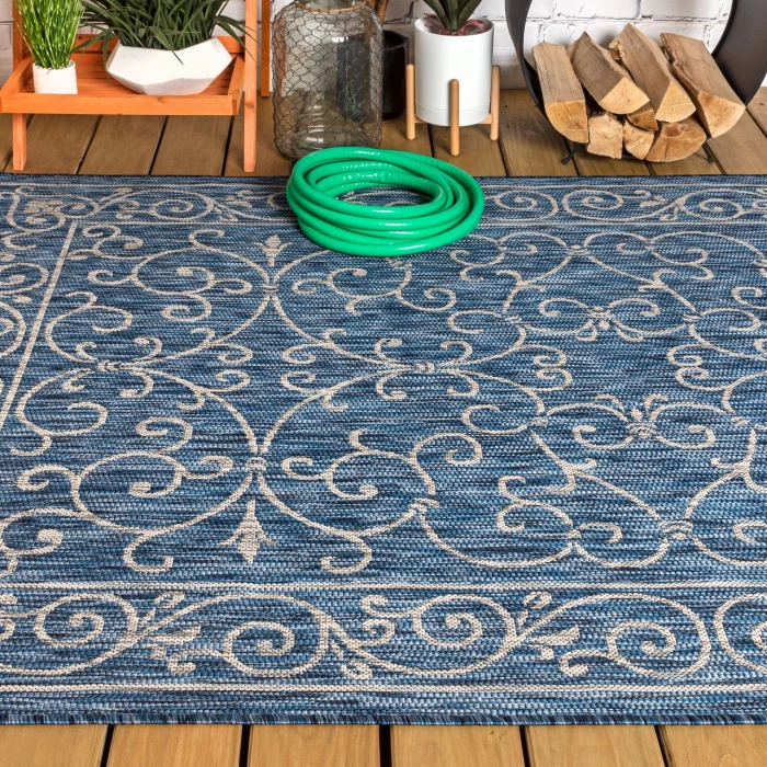 Jonathan Y SANTA MONICA Blue SMB106D 10ft. X 14ft. Rect. Rug